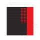 Black cover - Red inner sheet
