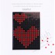 Black cover - Red inner sheet