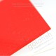 Red cover - White inner sheet